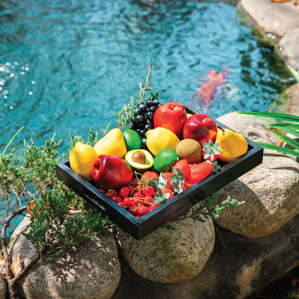 Combo 2 bộ Khay Gỗ Chữ Nhật - Madera Accent Tray Set of 2