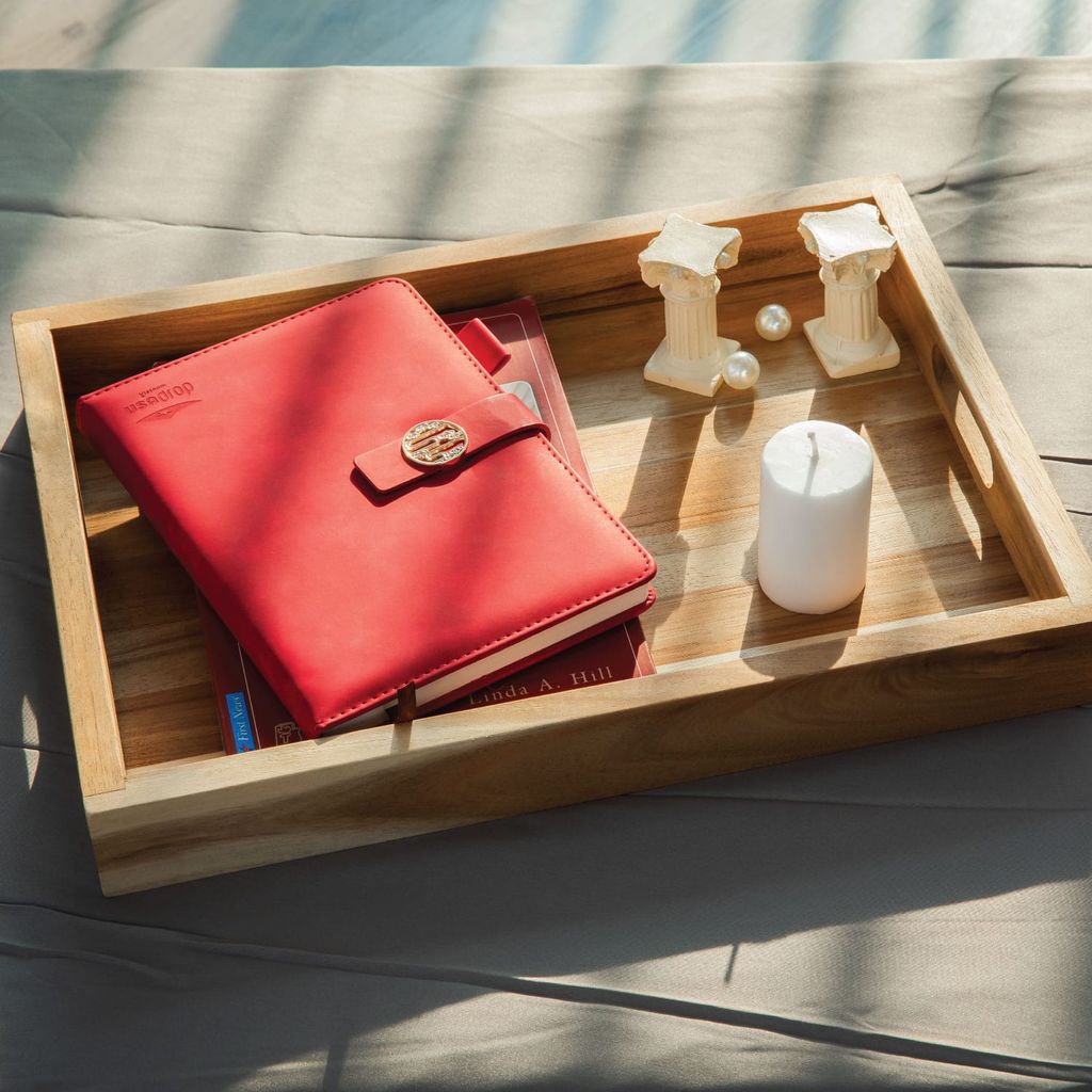 Combo 2 bộ Khay Gỗ Chữ Nhật - Madera Accent Tray Set of 2