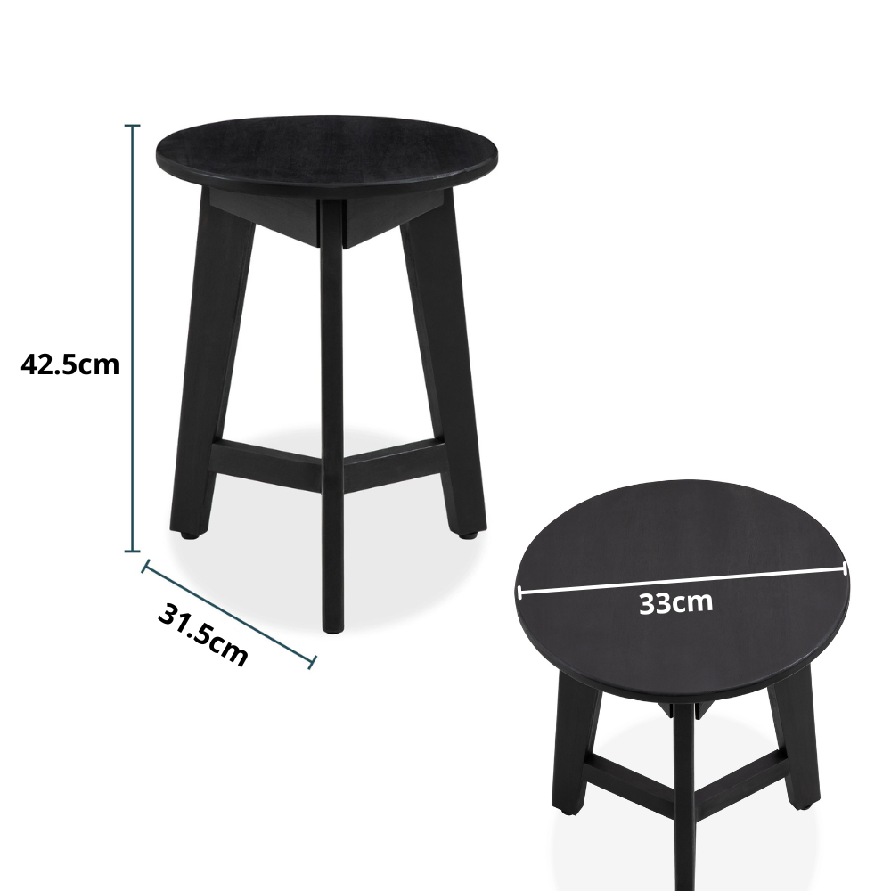 Bàn Trà Tròn Gỗ Flora – Flora Side Table