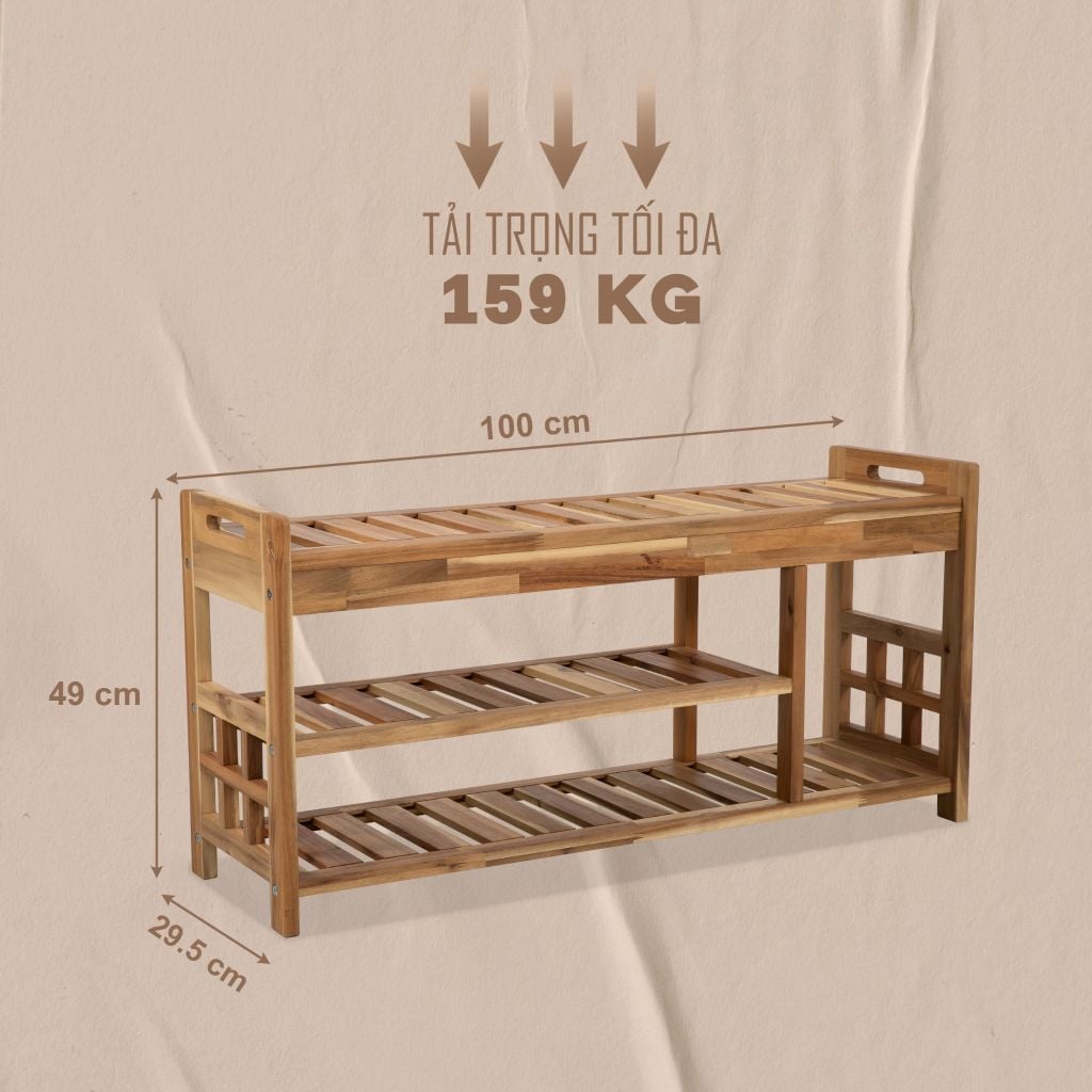 Kệ Giày Dép 2 Tầng - Shoe Bench
