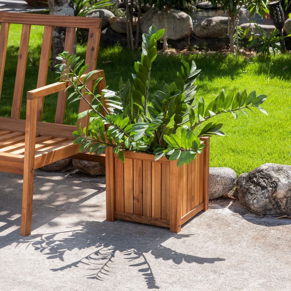 Chậu Hoa Gỗ Vuông - Flower Box