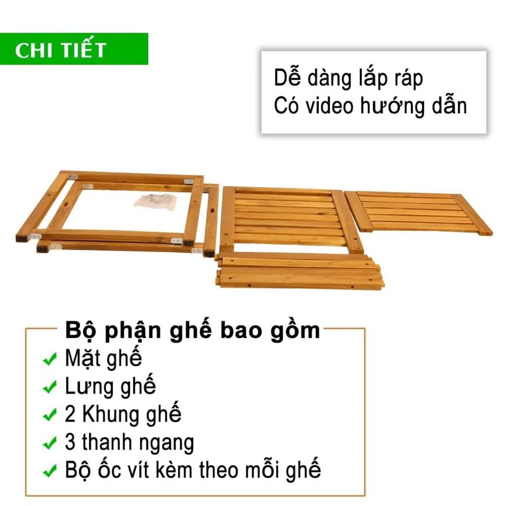 Ghế Thư Giãn - Large Wooden Lounge Chair