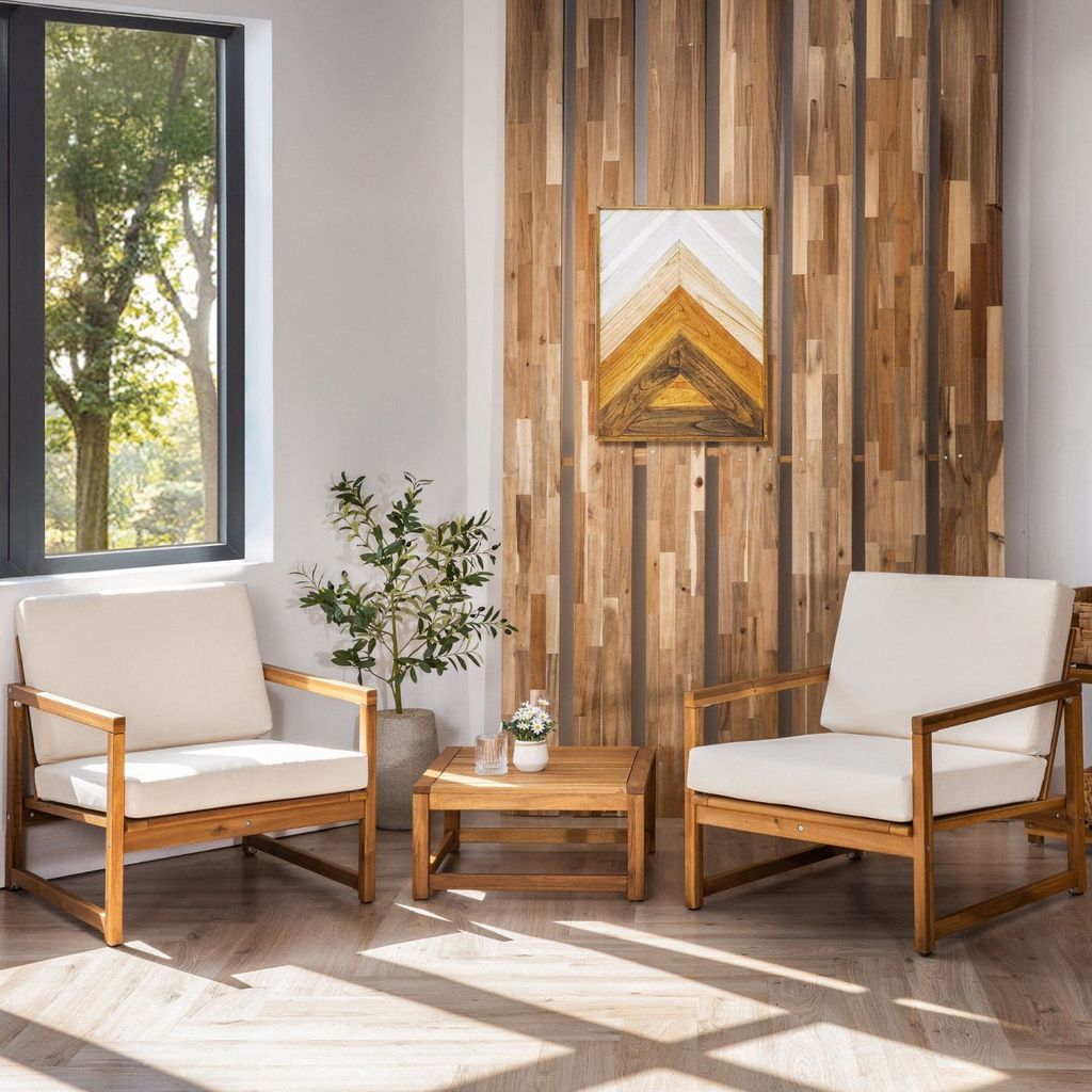 Ghế Thư Giãn - Large Wooden Lounge Chair