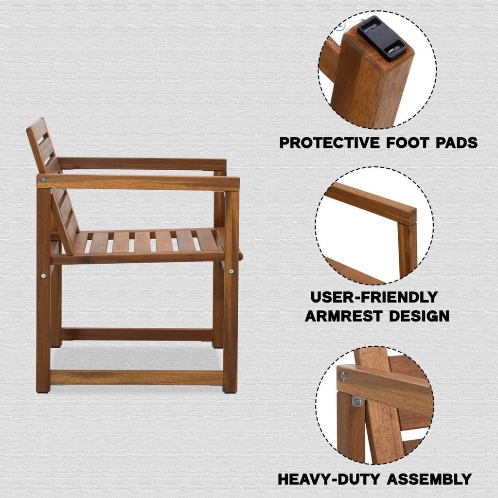 Ghế Thư Giãn  – Small Wooden Lounge Chair