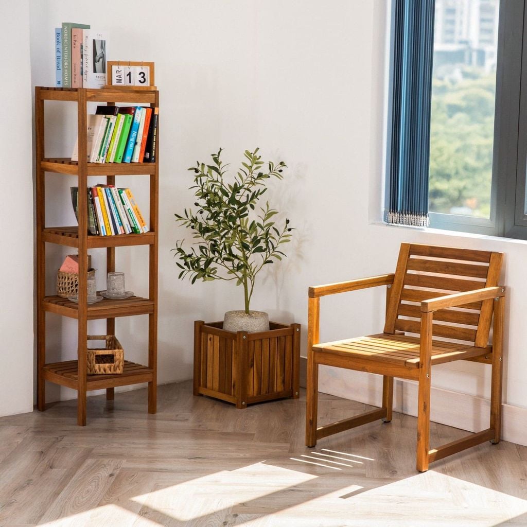 Ghế Thư Giãn  – Small Wooden Lounge Chair