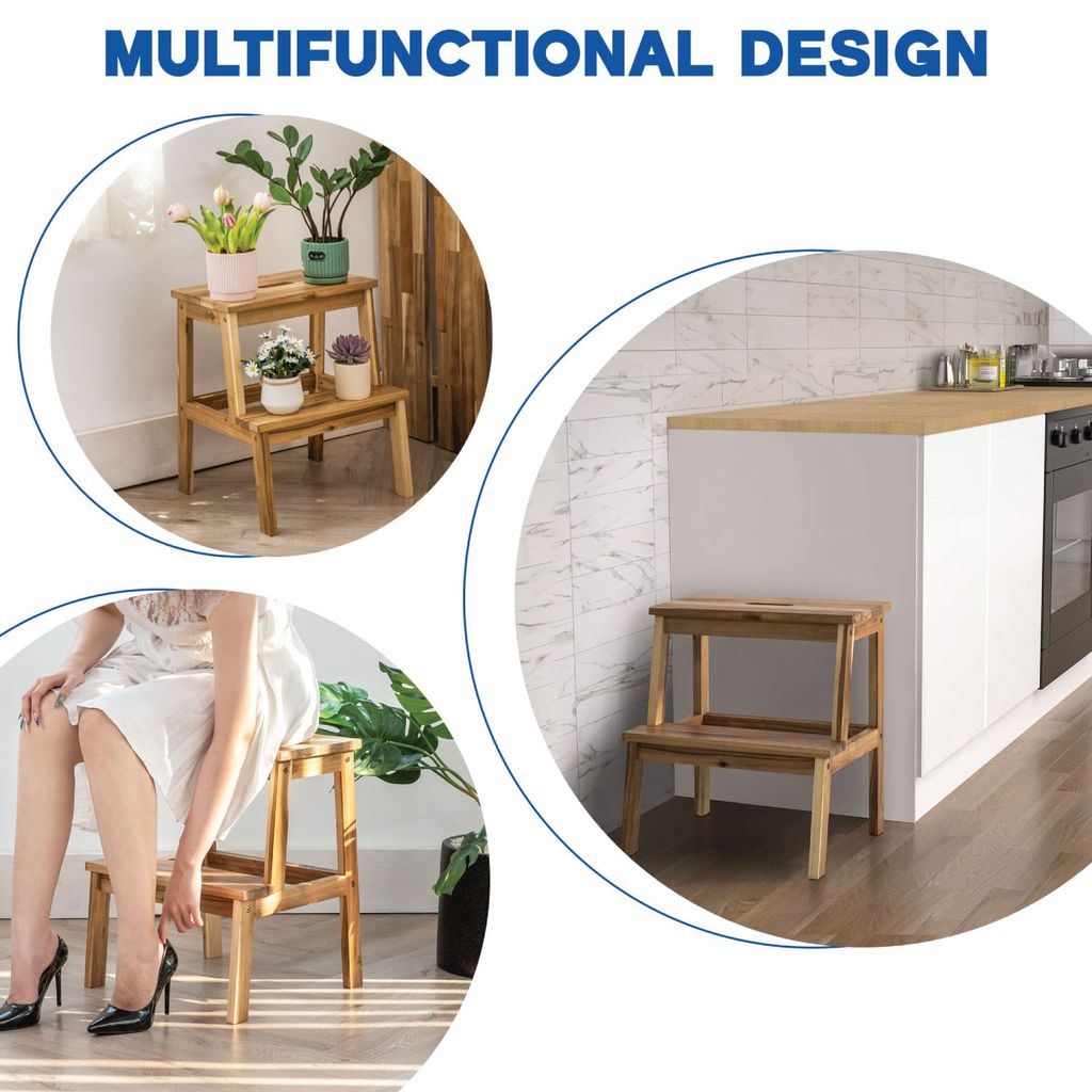 Ghế Bậc Thang Gỗ - Step Stool