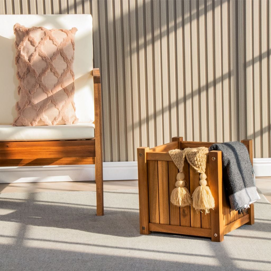 Chậu Hoa Gỗ Vuông - Flower Box