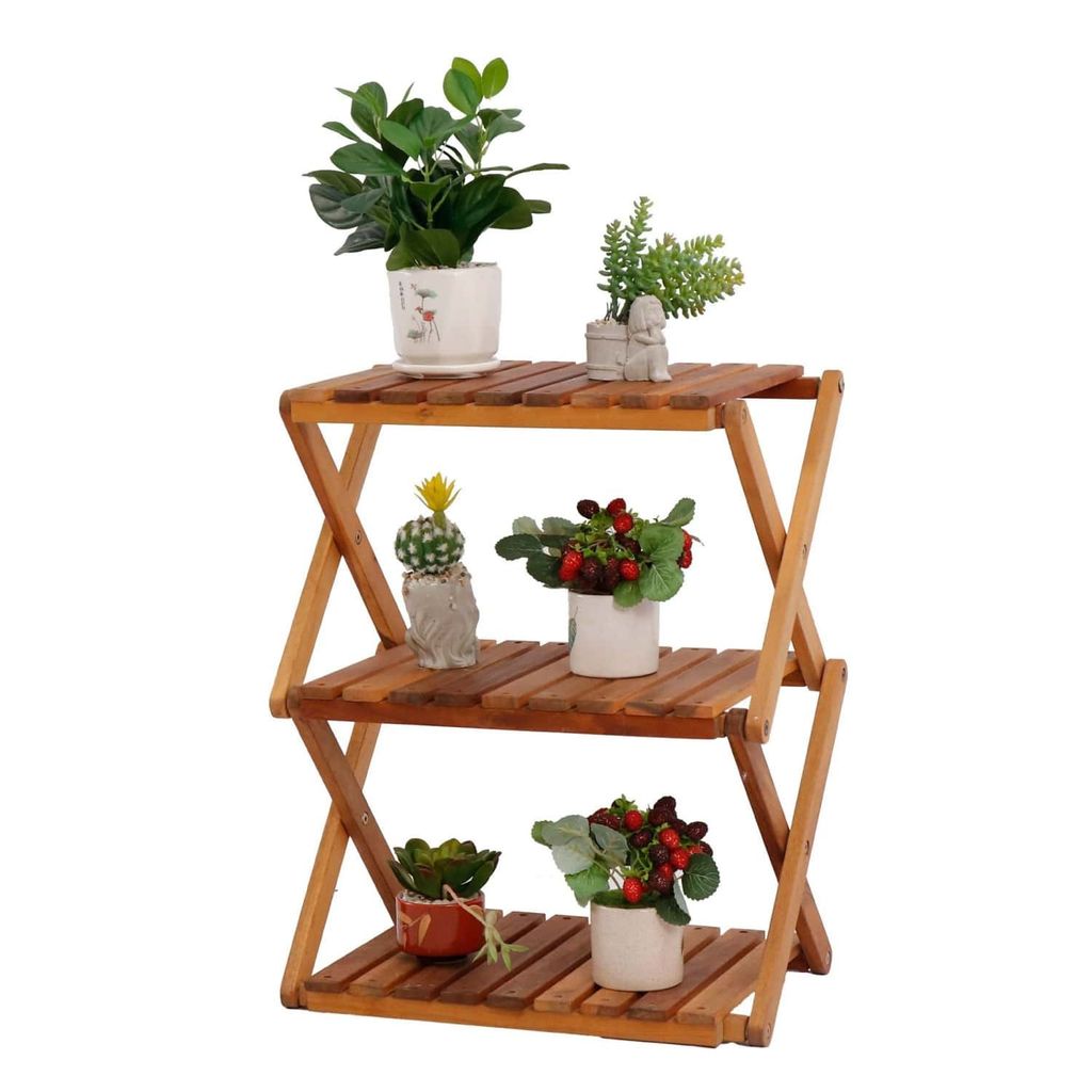 Kệ Dép Xếp Gọn 3 Tầng – 3-Tier Folding Shoe Rack