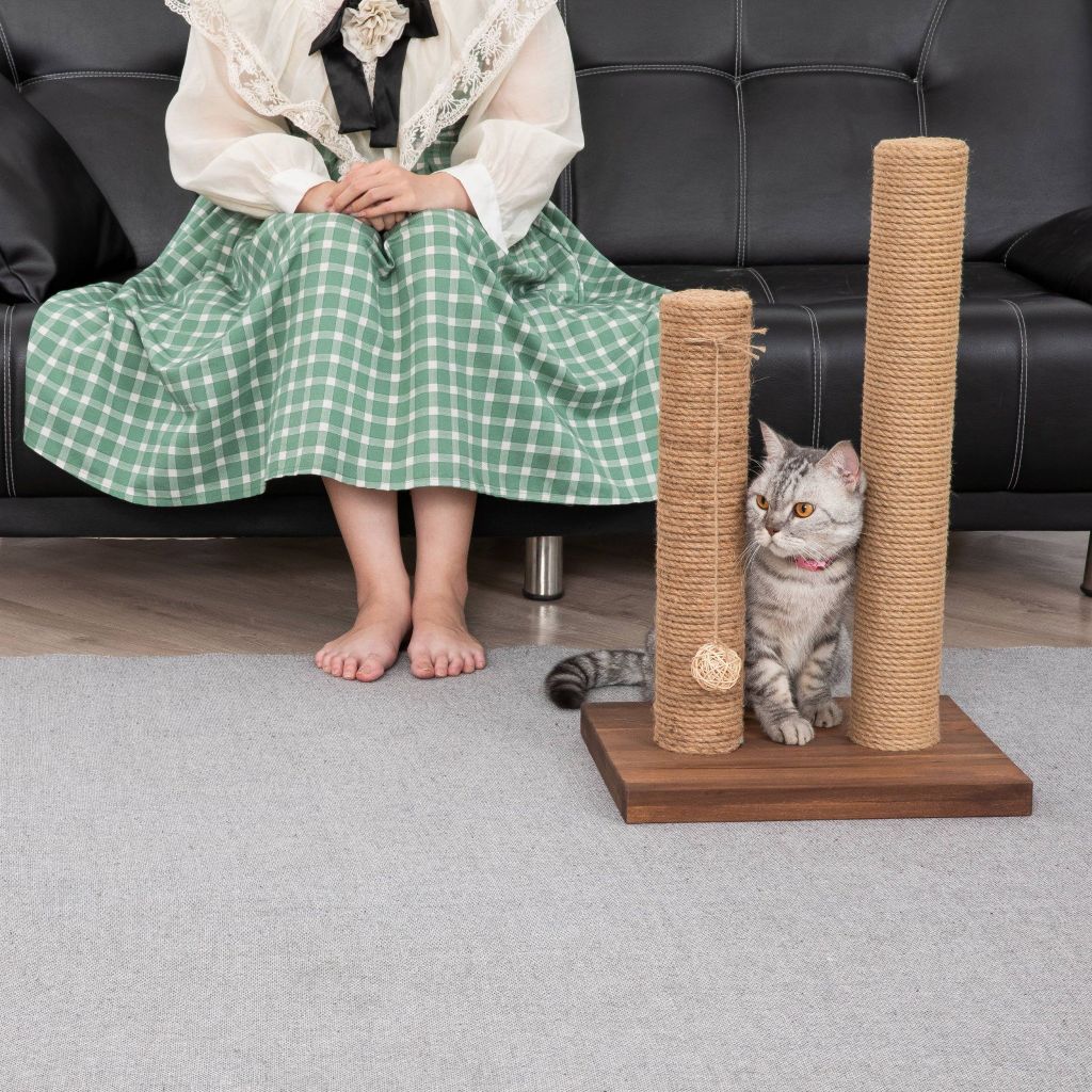 Trụ Cào Móng Mèo Đôi – Cat Scratching Double Post