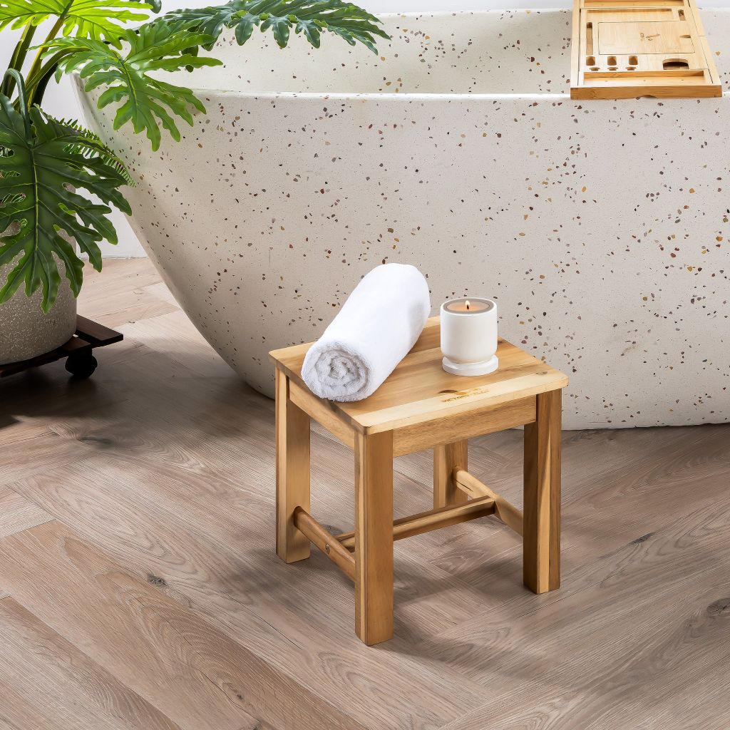 Ghế Đẩu Gỗ Tràm – Low Stool