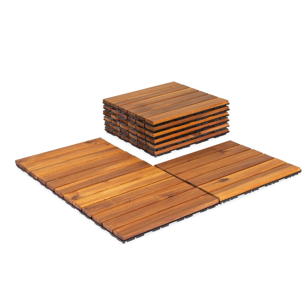 Vỉ Gỗ Lót Sàn 6 Nan Đế Thấp - Square Joint Floor Decking 6 Slats