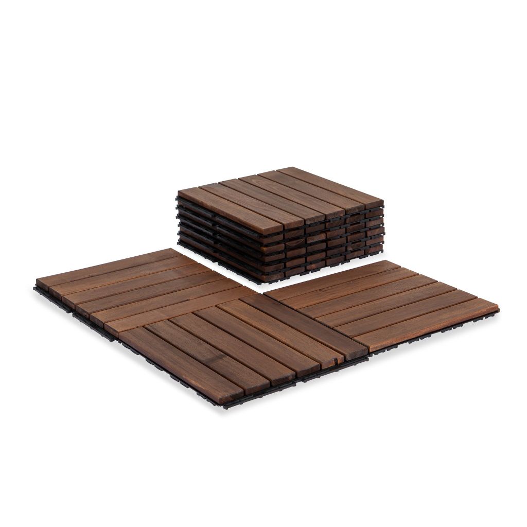 Vỉ Gỗ Lót Sàn 6 Nan Đế Thấp - Square Joint Floor Decking 6 Slats