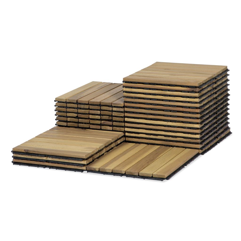 Vỉ Gỗ Lót Sàn 6 Nan Đế Thấp - Square Joint Floor Decking 6 Slats
