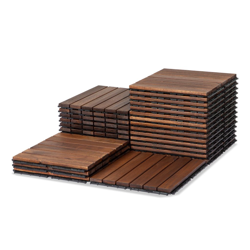 Vỉ Gỗ Lót Sàn 6 Nan Đế Thấp - Square Joint Floor Decking 6 Slats