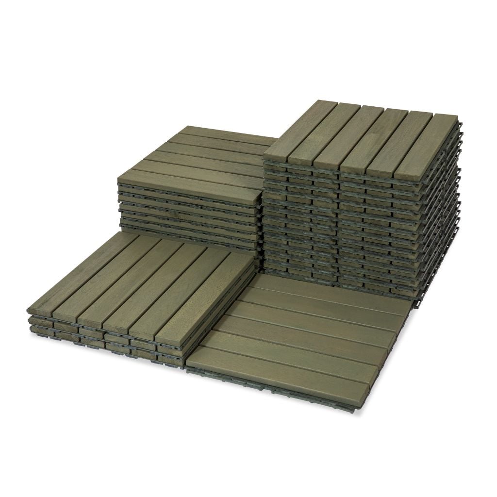 Vỉ Gỗ Lót Sàn 6 Nan Đế Thấp - Square Joint Floor Decking 6 Slats