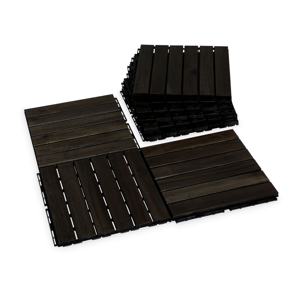 Vỉ Gỗ Lót Sàn 6 Nan Đế Thấp - Square Joint Floor Decking 6 Slats
