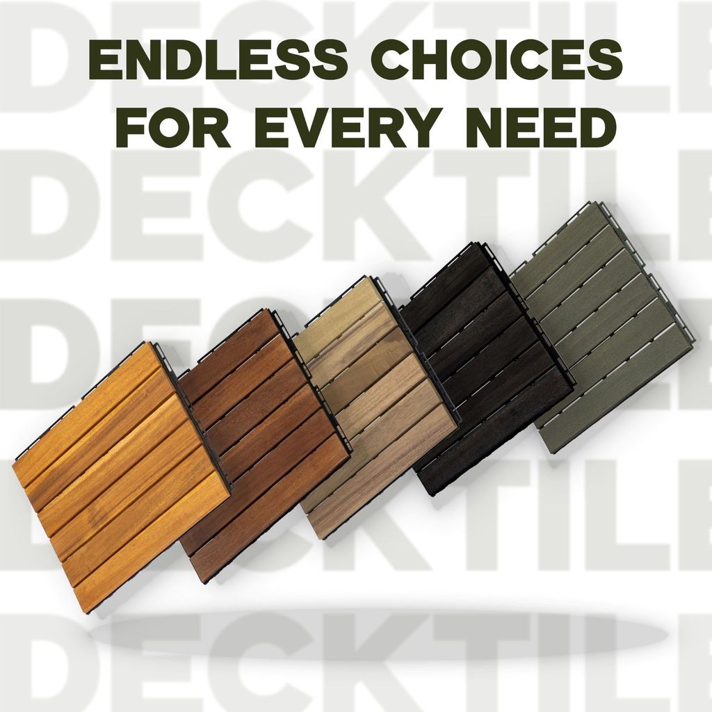 Vỉ Gỗ Lót Sàn 6 Nan Đế Thấp - Square Joint Floor Decking 6 Slats