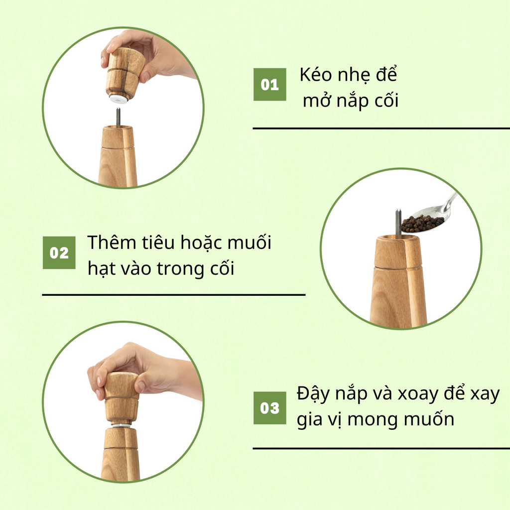 Cối Xay Muối & Tiêu - Salt & Pepper Grinder