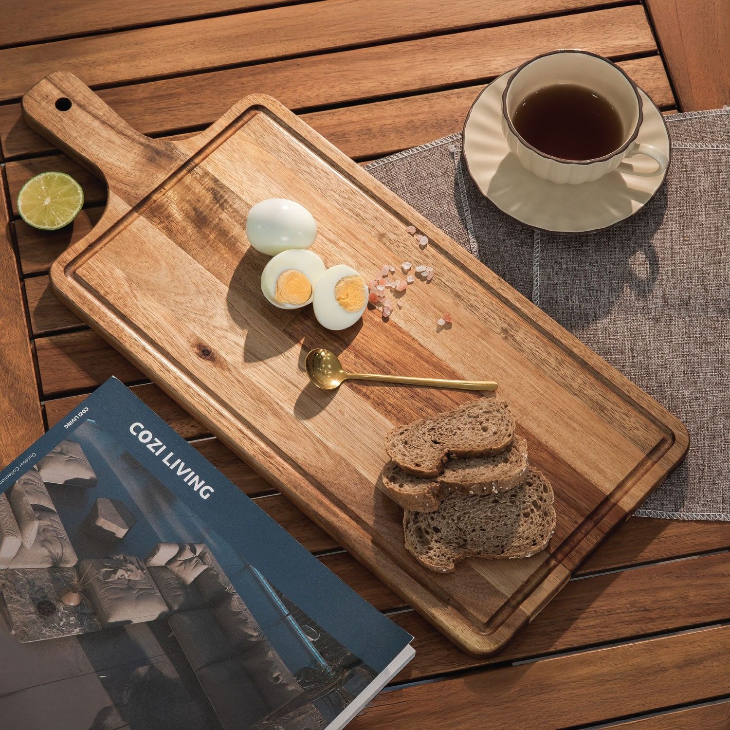  Thớt Gỗ Chữ Nhật Cầm Tay - Rectangle Chopping Board 