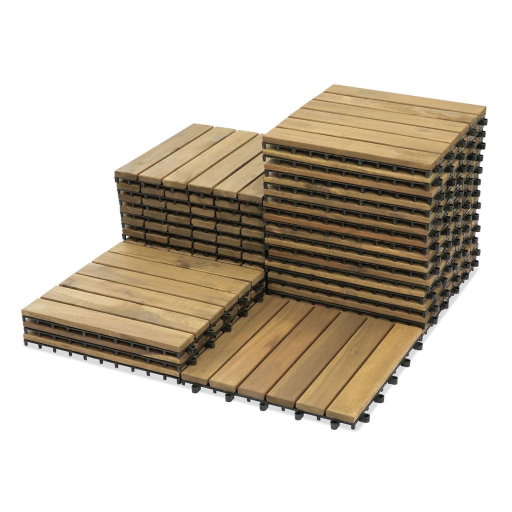 Vỉ Gỗ Lót Sàn 6 Nan Đế Cao - Round Joint Floor Decking 6 Slats