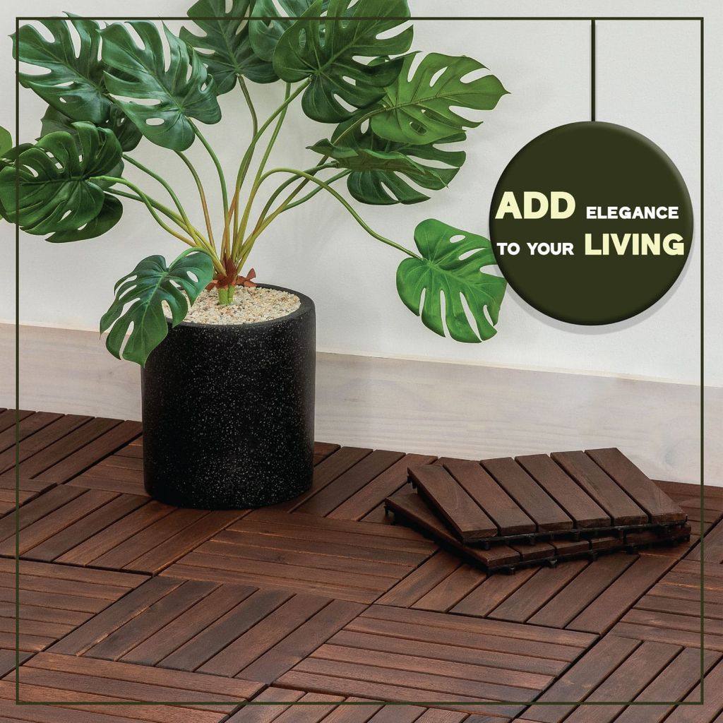 Vỉ Gỗ Lót Sàn 6 Nan Đế Cao - Round Joint Floor Decking 6 Slats