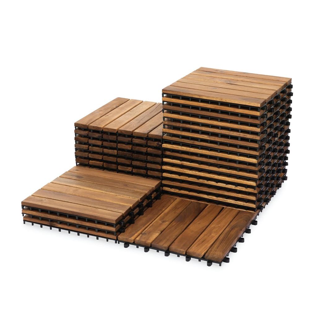 Vỉ Gỗ Lót Sàn 6 Nan Đế Cao - Round Joint Floor Decking 6 Slats