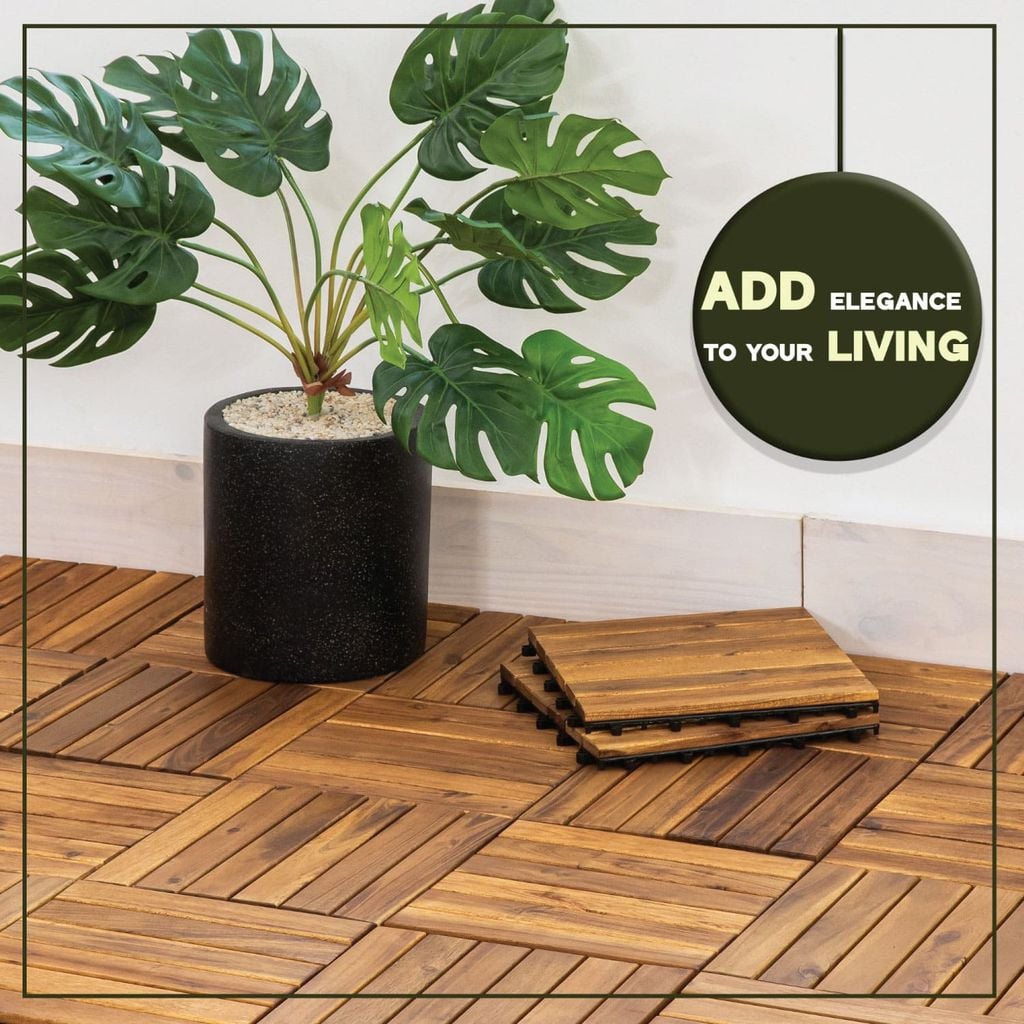 Vỉ Gỗ Lót Sàn 6 Nan Đế Cao - Round Joint Floor Decking 6 Slats