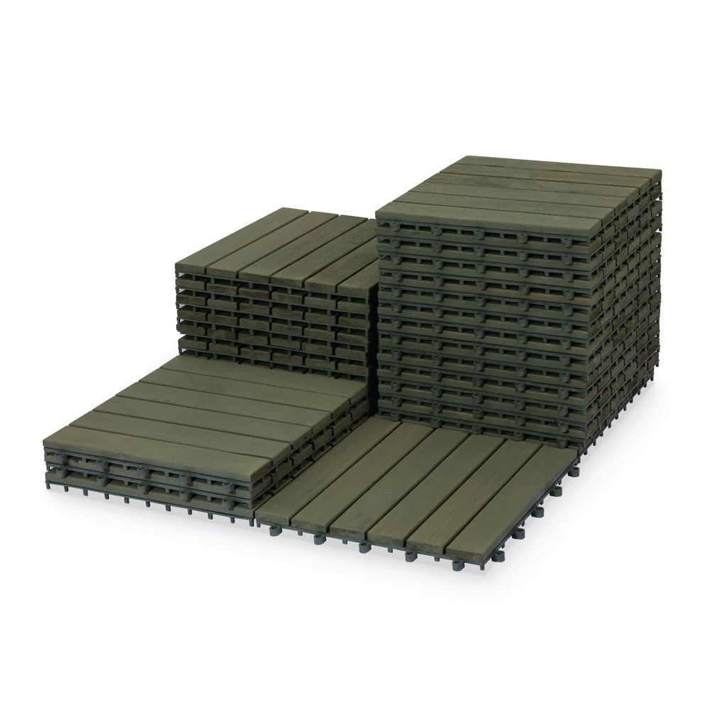 Vỉ Gỗ Lót Sàn 6 Nan Đế Cao - Round Joint Floor Decking 6 Slats