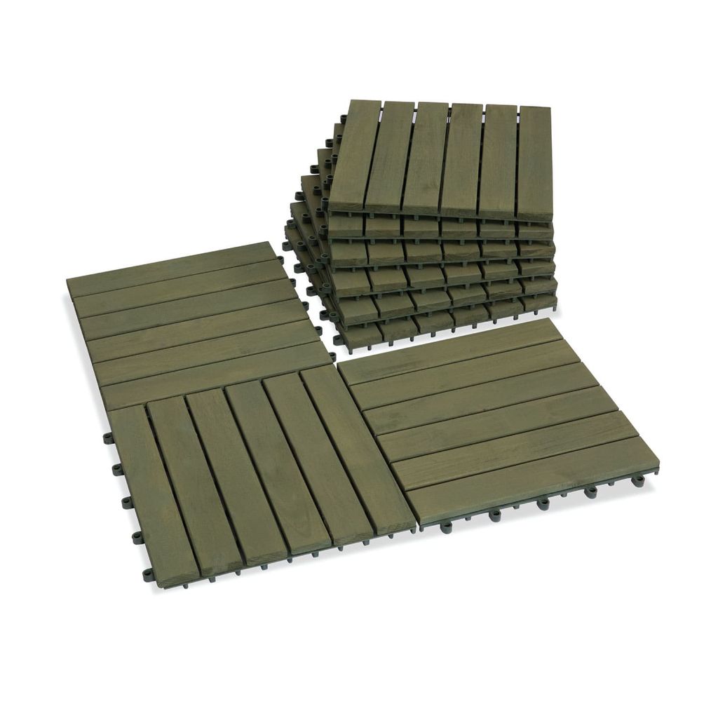Vỉ Gỗ Lót Sàn 6 Nan Đế Cao - Round Joint Floor Decking 6 Slats