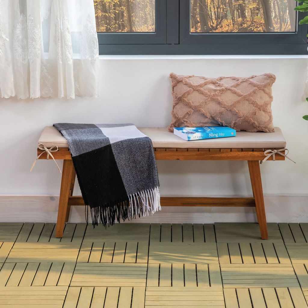 Vỉ Gỗ Lót Sàn 6 Nan Đế Cao - Round Joint Floor Decking 6 Slats