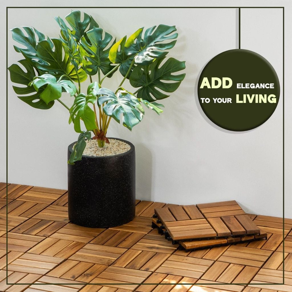 Vỉ Gỗ Lót Sàn 12 Nan Đế Cao - Round Joint Floor Decking 12 Slats