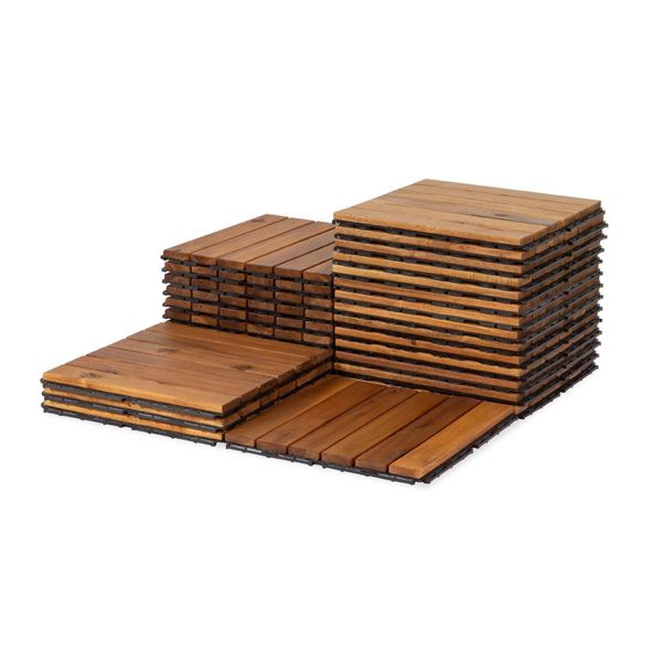  Vỉ Gỗ Lót Sàn 6 Nan Đế Thấp - Square Joint Floor Decking 6 Slats 