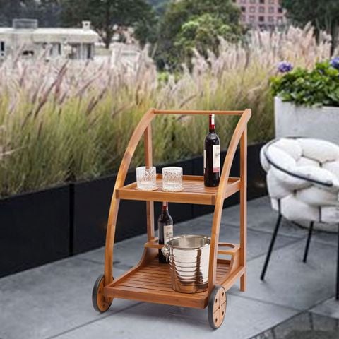  Xe Đẩy Quầy Bar Gỗ – Tea Trolley 