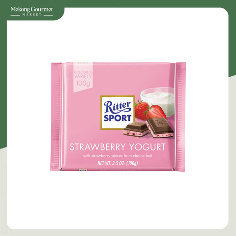 Chocolate Vị Sữa Chua Dâu Hiệu Ritter Sport 100g