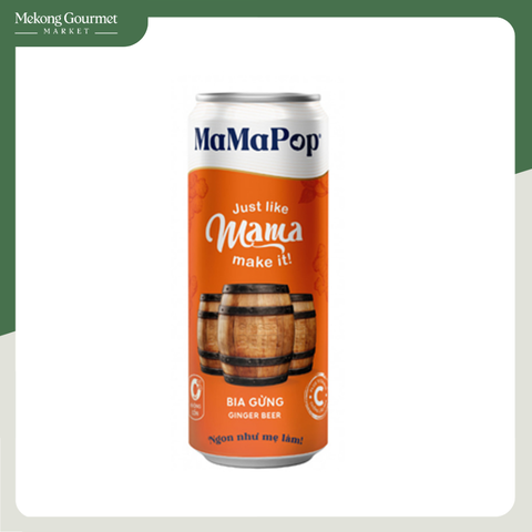 Nước trái cây có gas vị Bia Gừng Mamapop 330ml