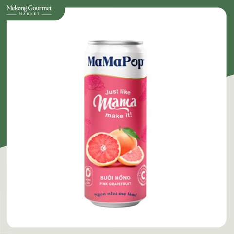 Nước trái cây có gas Bưởi Hồng Mamapop 330ml