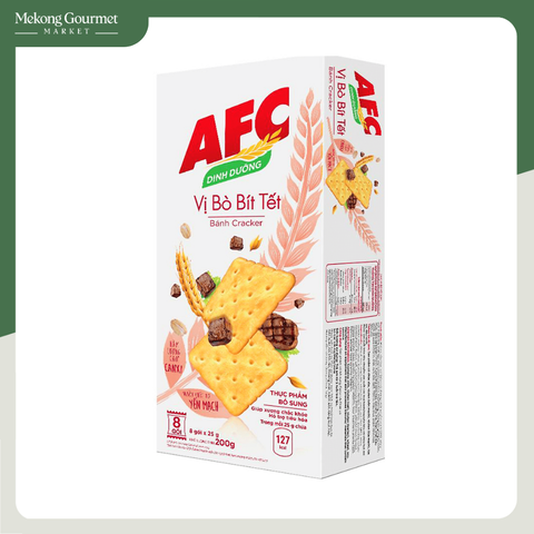 Bánh cracker vị bò bít tết AFC dinh dưỡng 200g