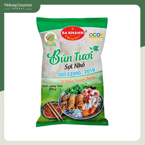 Bún tươi sợi nhỏ Ba Khánh 500g