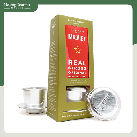 Cà phê rang xay và phin Mr.Việt 250g