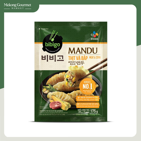 Bánh xếp Hàn Quốc nhân thịt và bắp Mandu Bibigo 170g