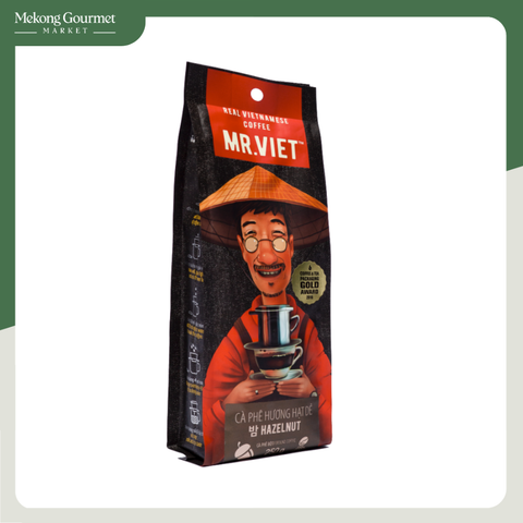 Cà Phê Hương Hạt Dẻ - Cà Phê Rang Xay Túi Mr.Viet 250g