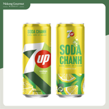 Nước ngọt 7Up Soda Chanh lon 320ml