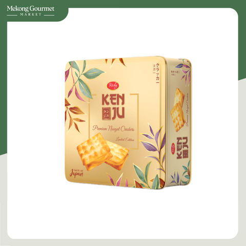Bánh Quy Richy Kenju Nhân Nougat Vàng 372g