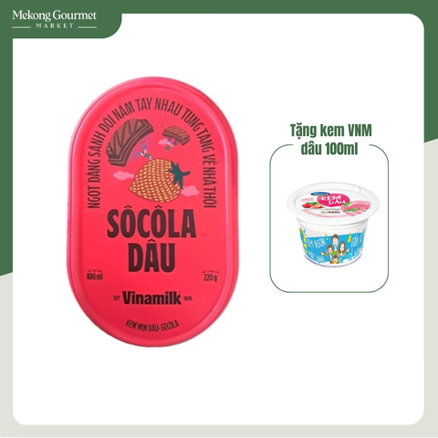 Kem mịn Dâu-Sô cô la Vinamilk 400ml