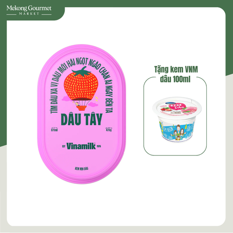 Kem mịn Dâu Vinamilk 870ml