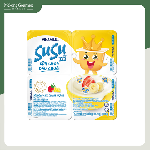 Sữa chua ăn SuSu dâu chuối Vinamilk 80g