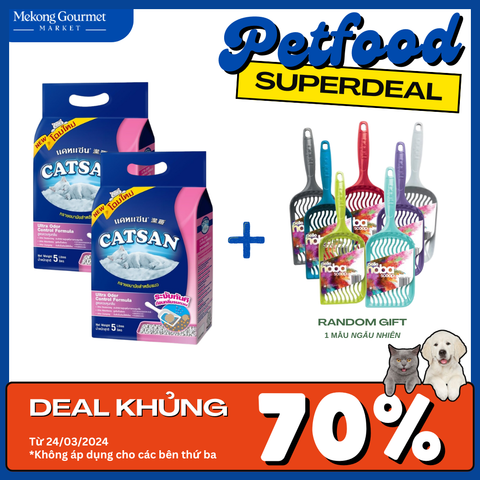 Cát vệ sinh cho mèo - 5L Catsan