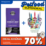 Cát vệ sinh hữu cơ hương oải hương cho mèo World's Best 3.18kg