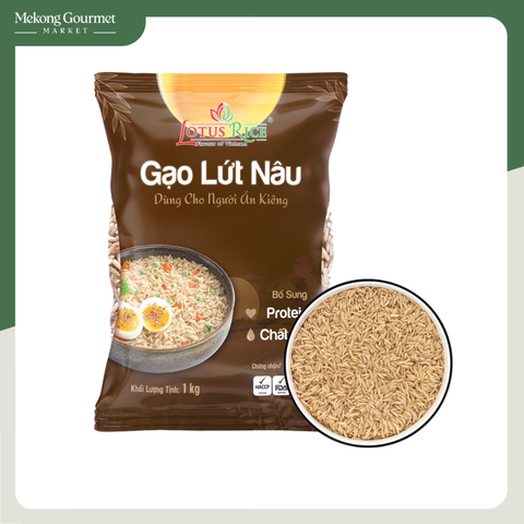 Gạo Lứt Nâu Lotus Rice 1kg