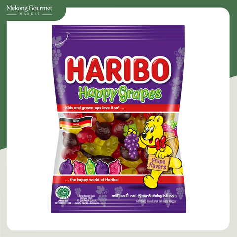 Kẹo dẻo Happy Grapes Haribo 80g